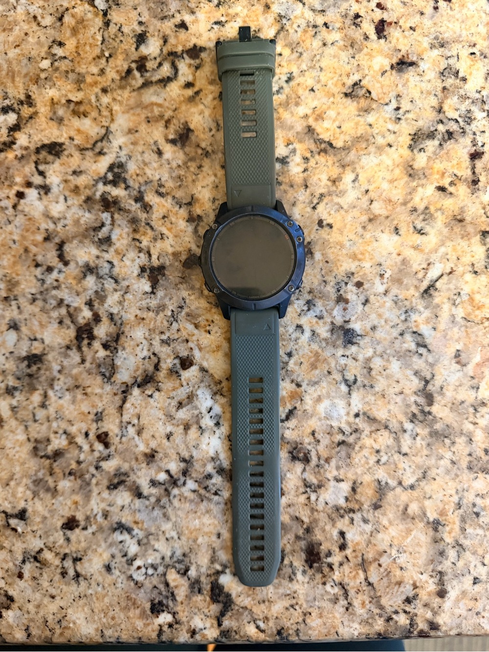 garmin Fenix 6 Sapphire Smartwatch - Olive Strap, Black Bezel